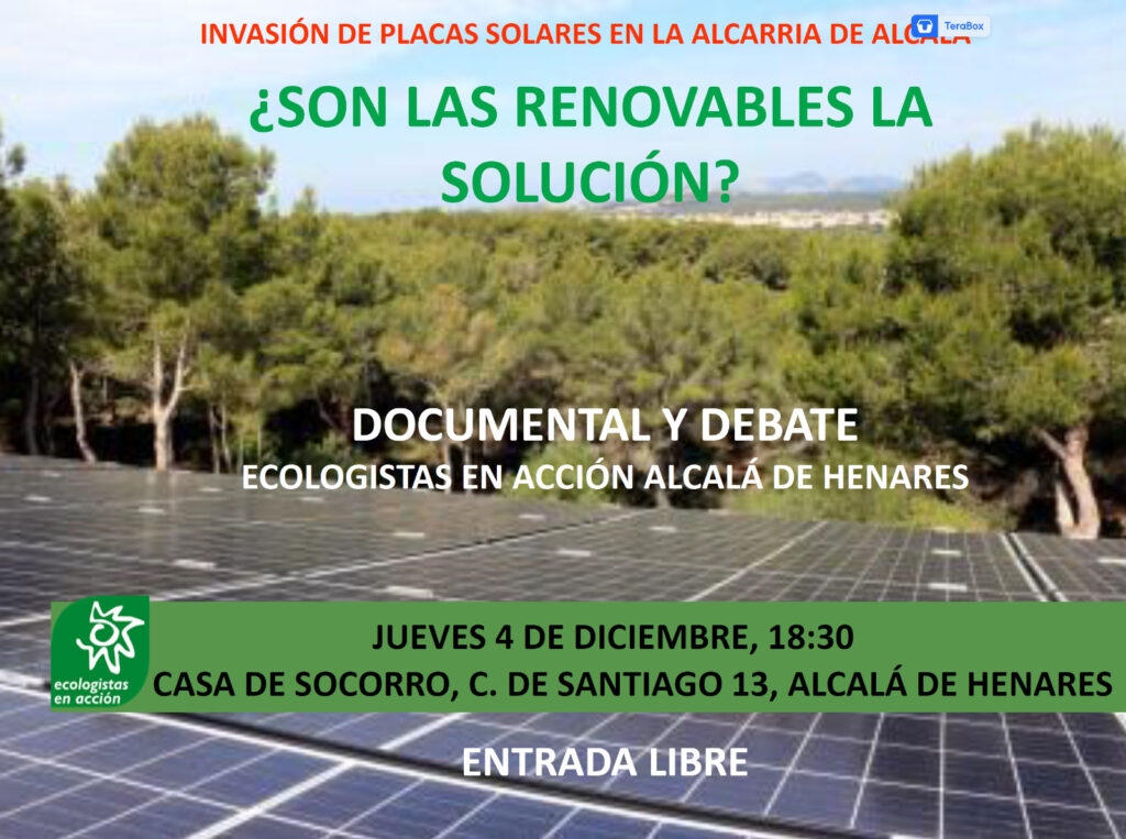 ¿Son las renovables la solución? Documental y debate.